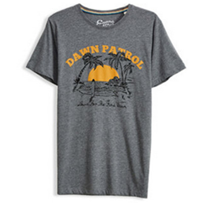 经典款！ESPRIT男士全棉舒适字母印花短袖T恤-066EE2K004