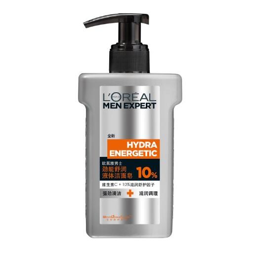 控油清爽！巴黎欧莱雅男士 液体洁面皂150ml