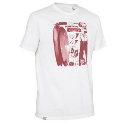 外观时尚！迪卡侬男式沙滩舒适印花防晒T恤TRIBORD-S