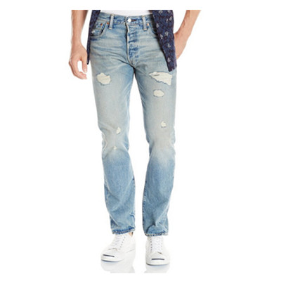 破洞处理！Levi's 李维斯 501 Original-Fit男子牛仔裤
