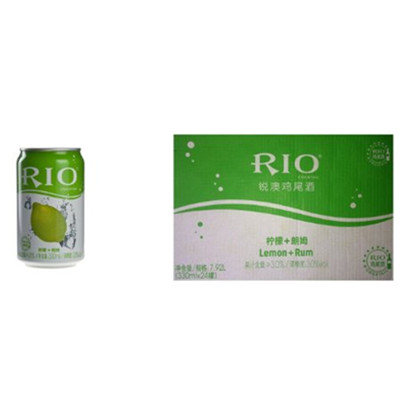 自然爽口！RIO锐澳鸡尾酒(柠檬味)330ml*24