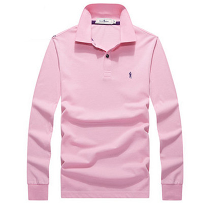 简约设计！与狼共舞纯棉多彩翻领纯色polo衫679306508