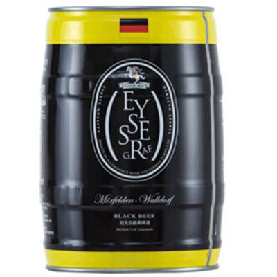 价格实惠！Eysser Graf坦克伯爵黑啤酒5L桶装