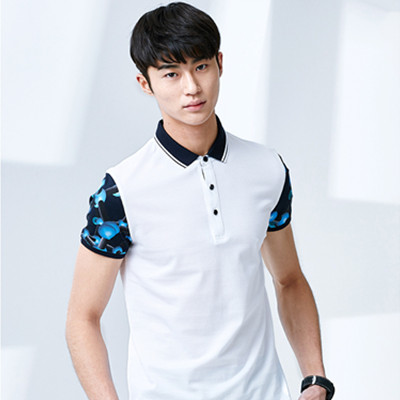 休闲百搭！GXG时尚休闲修身短袖POLO衫#52224167