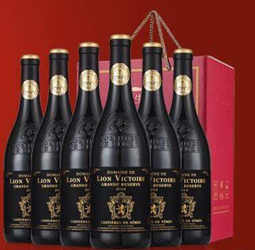 中秋好礼！胜利雄狮 金狮干红葡萄酒750ml*6支