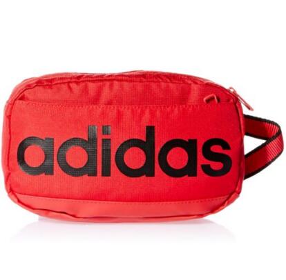 轻盈简约！adidas 阿迪达斯  腰包 AY5711 亮红色