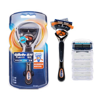 干净舒爽！Gillette 吉列剃须刀 锋隐致顺手动刀架2刀头