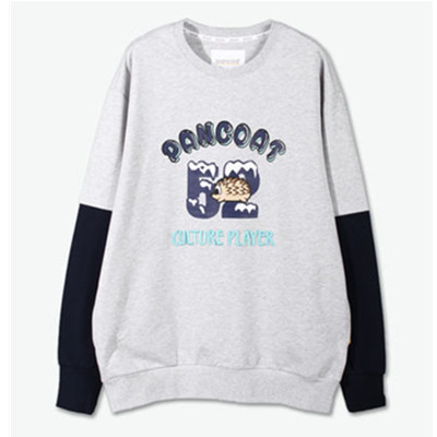 卡通有型！pancoat卡通刺猬印花圆领卫衣PPATT161044M