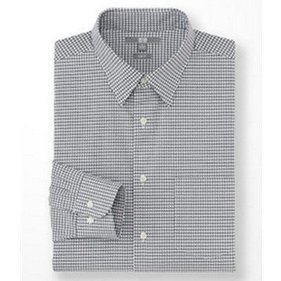 新低！UNIQLO优衣库精纺弹力修身格子衬衫(长袖)161870