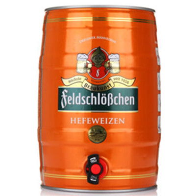 好价！feldschloesschen福德堡小麦白啤酒5L桶装