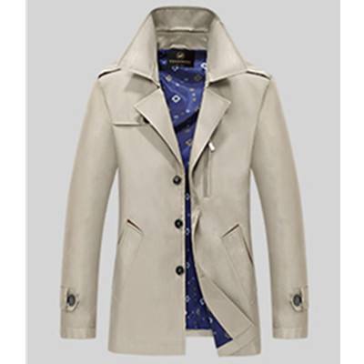 商务休闲！FGN富贵鸟男子风衣16061FG785