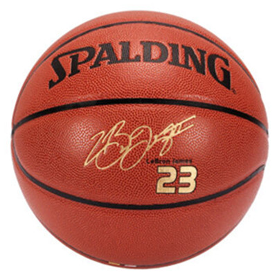 詹姆斯签名款！Spalding斯伯丁74-644Y PU材质篮球