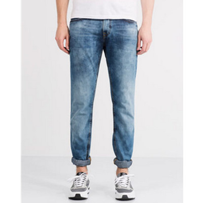 休闲百搭！PullAndBear男士修身款中度水洗牛仔裤05683535