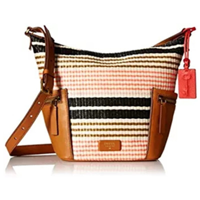 时尚个性！Fossil Emerson 化石 女士真皮斜挎包