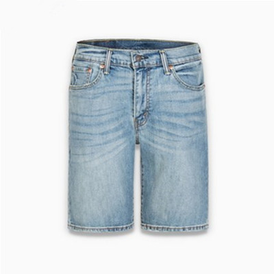 505系列！李维斯五袋款宽松直筒做旧牛仔短裤34505-0128