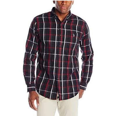 大花格子！U.S. Polo Assn. Button-Down长袖衬衫