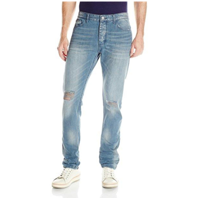 破洞处理！Calvin Klein Taper Destructed直筒牛仔裤