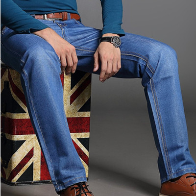 时尚修身！1-Jeans 修身直筒商务休闲牛仔长裤508