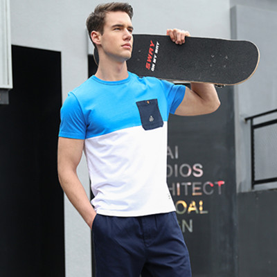 聚星节！Lee休闲拼接色圆领口袋短袖T恤L159951NWK14