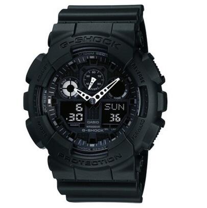 防水防震！Casio 卡西欧 运动电子男表 GA-100-1A1