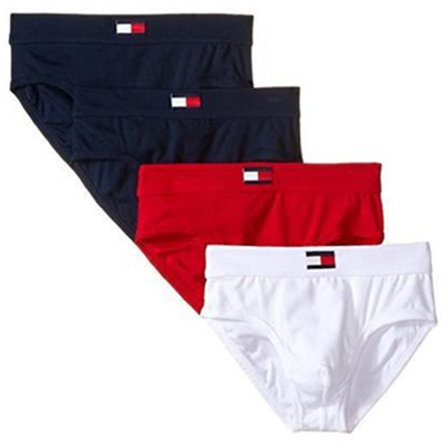 混色4条装！Tommy Hilfiger Cotton 男士三角内裤4条装