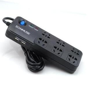 防涌防雷！SONMUSE 声缪斯 GM-SE6NBU2 六位排插