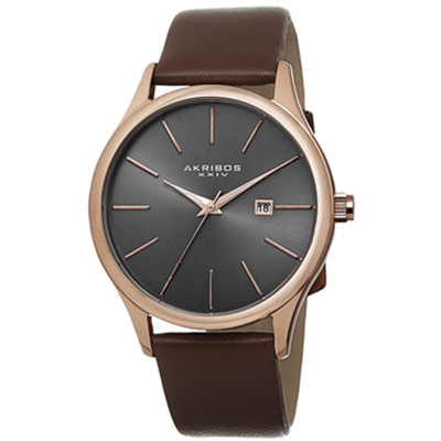 时尚精致！Akribos XXIV 石英男士手表 AK618