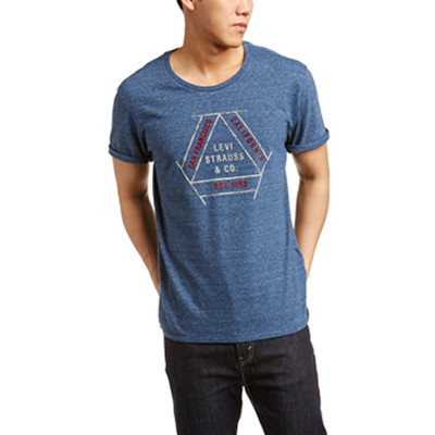 修身舒适！Levi's 李维斯 男式 短袖T恤 22491-0001