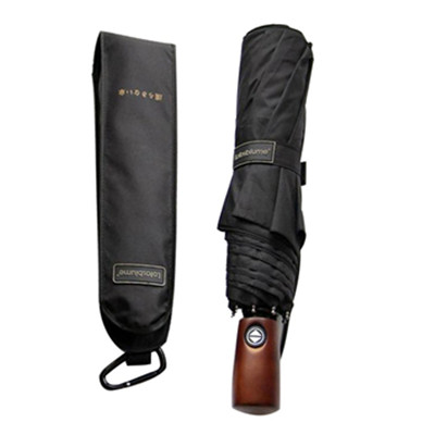 坚固耐久！ZHILUlotosblume系列 商务男士三折晴雨伞