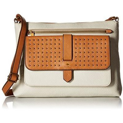 新低！Fossil Kinley Cross Body女士真皮斜挎包