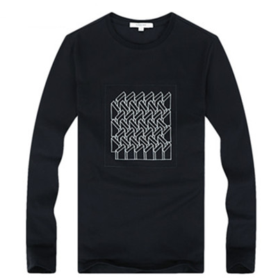 秋季上新！马克华菲男士圆领修身长袖T恤716301017002