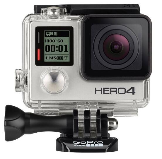 专业级视频画质！GoPro HERO4  运动相机  银