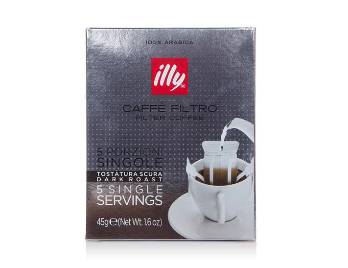 醇正香浓！ illy 意利 深度烘焙挂耳咖啡 5袋/盒  3盒
