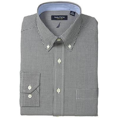 好货！Nautica 男式 花格纹衬衫