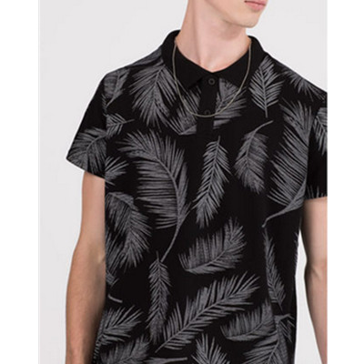 新低！PullAndBear男士印花马球衫09202510