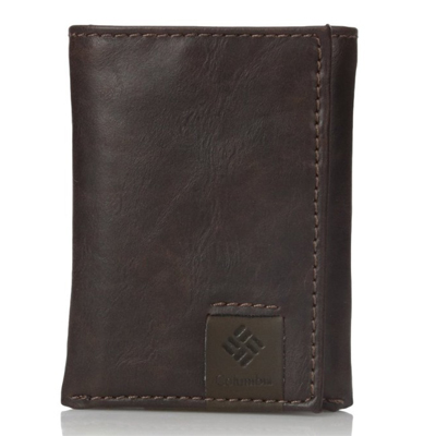 复古！Columbia 哥伦比亚 Blocking Lofton 真皮三折钱包