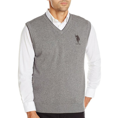 神价格！U.S. Polo Assn. V-Neck Sweater男款V领背心