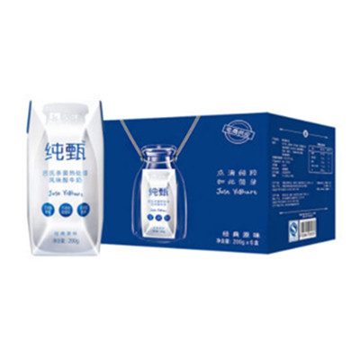 美味营养！蒙牛 纯甄常温酸奶 200g*6 随享装