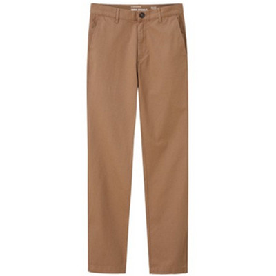 简约设计！佐丹奴纯棉中腰斜纹布休闲裤01114625