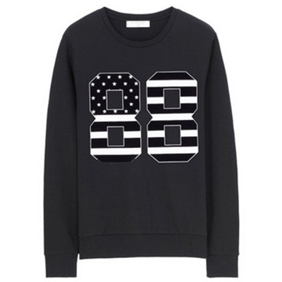 数字印花！佐丹奴纯棉修身套头衫99095511