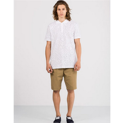 休闲百搭！PullAndBear男士印花POLO衫09202509