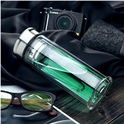 时尚实用！物生物 风范水杯 带茶隔保温杯 280ml