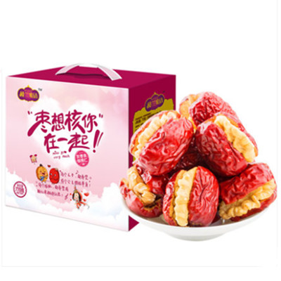 营养好吃！楼兰蜜语红枣夹核桃礼盒770g