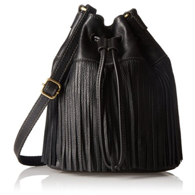 时尚小巧！FOSSIL Jules 女士流苏水桶包