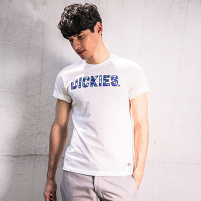 双色可选！Dickies字母印花休闲短袖T恤 162M30EC04