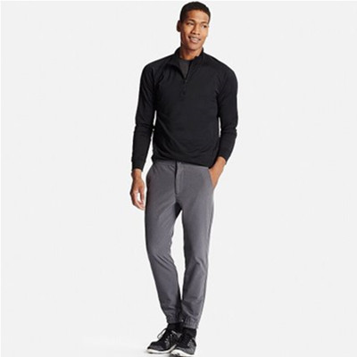 修身舒适！优衣库 束脚运动裤 187255