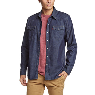 全网好价！Levi's李维斯男式长袖休闲衬衫65816-0115