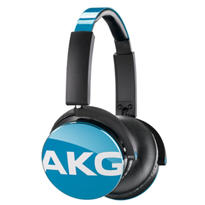 时尚轻质！爱科技 Y50 头戴式可通话HIFI耳机 青蓝色