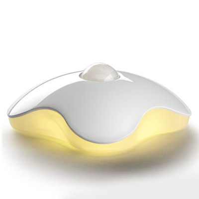 逼格十足！四叶草人体感应LED小夜灯