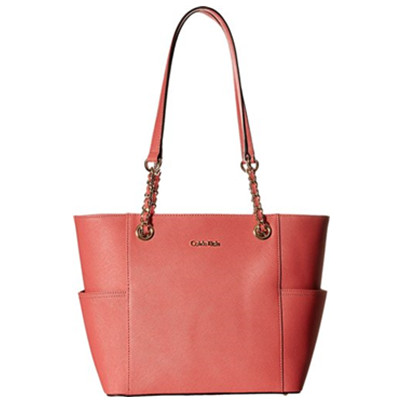 再降14刀！ Calvin Klein Saffiano 女士真皮手提包
